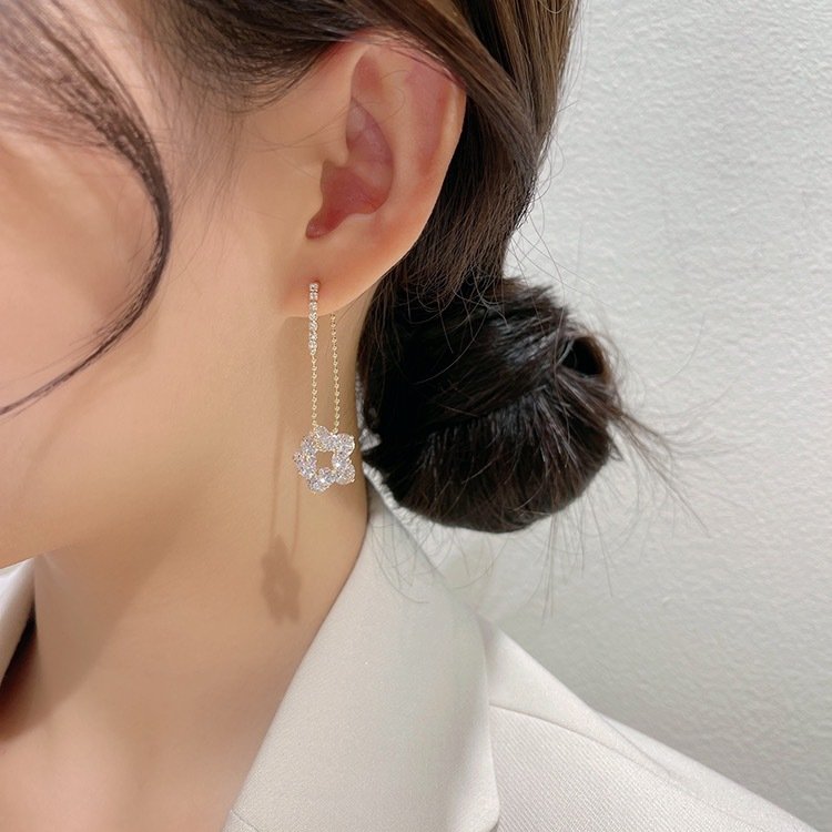 Dangling Blossom Earrings