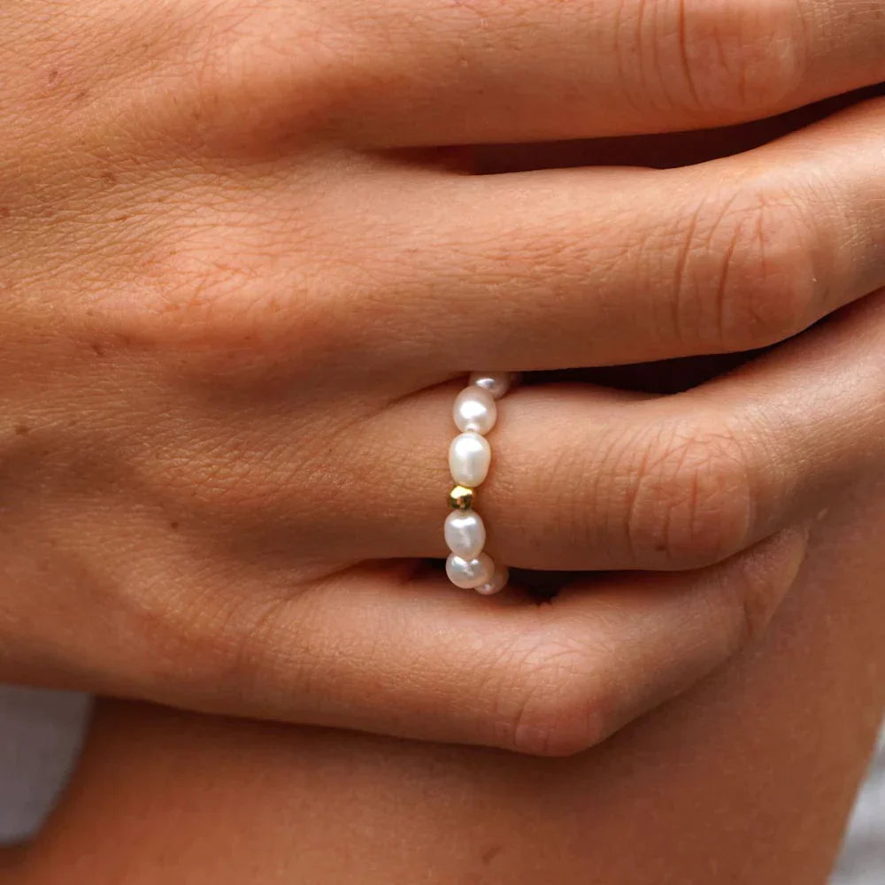 Maui Adjustable Ring with Freshwater Pearl