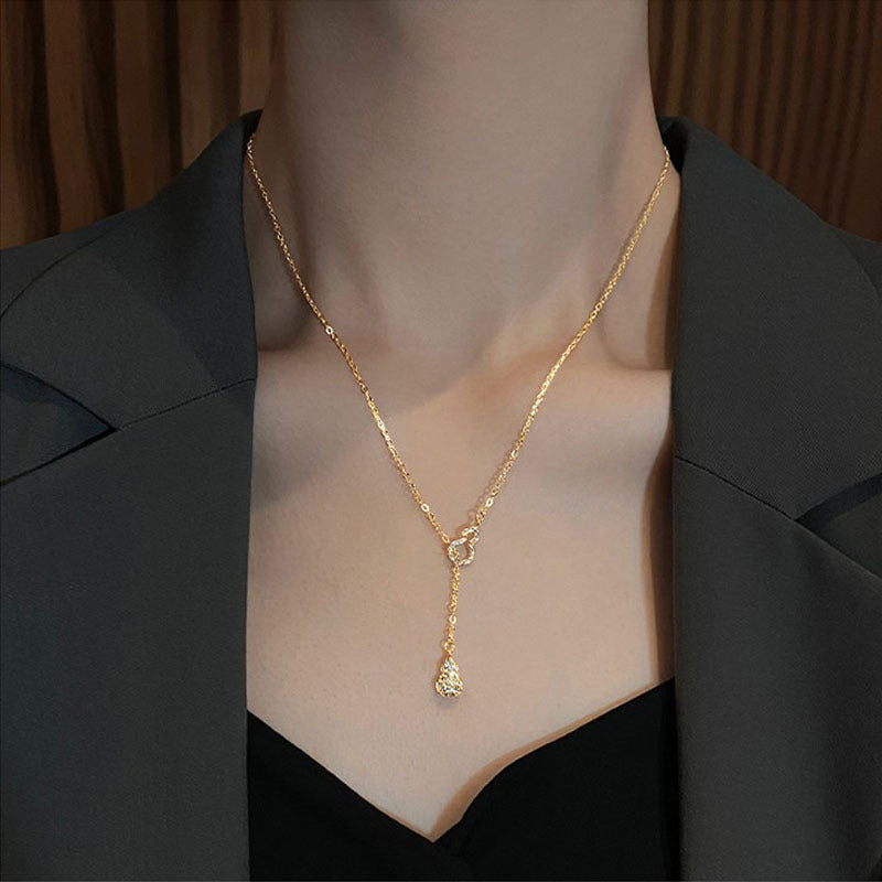 Hana Gold Tassel Necklace