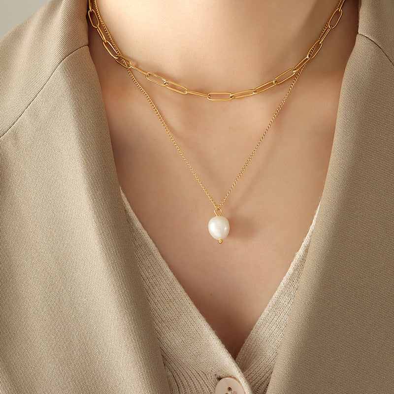 Pearl of Grace and Gold Chain