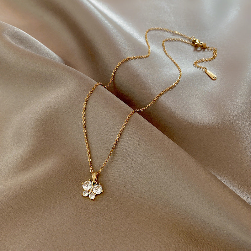 Wanda Crystal Flutter Necklace