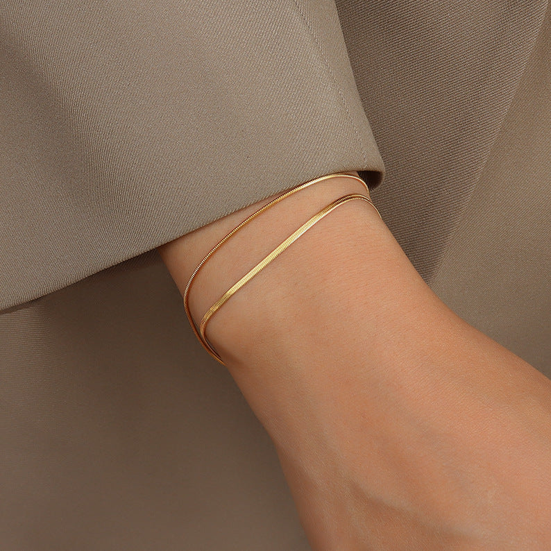 Classia Double Layer Gold Bracelet